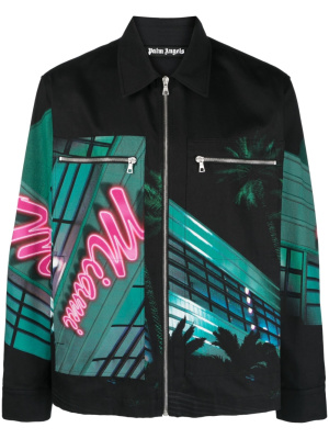 

Miami-print cotton jacket, Palm Angels Miami-print cotton jacket