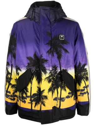 

Sunset-print hooded jacket, Palm Angels Sunset-print hooded jacket