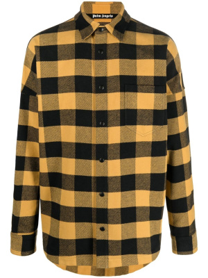 

Checked logo-print shirt, Palm Angels Checked logo-print shirt