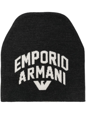 

Logo-intasia beanie hat, Emporio Armani Logo-intasia beanie hat