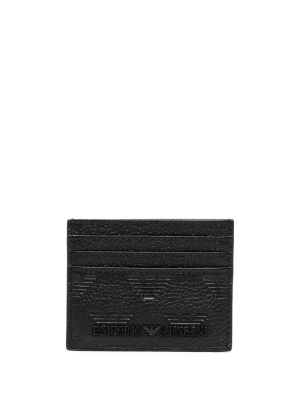 

Debossed-logo cardholder, Emporio Armani Debossed-logo cardholder