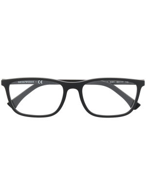 

Rectangle wayfarer-frame glasses, Emporio Armani Rectangle wayfarer-frame glasses