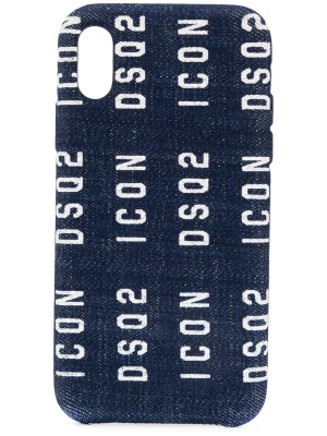 

Denim logo iPhone X case, Dsquared2 Denim logo iPhone X case