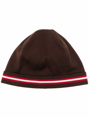 

Stripe-detailed wool beanie, Bally Stripe-detailed wool beanie