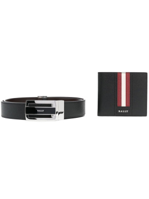 

Logo-detail leather wallet and belt giftbox, Bally Logo-detail leather wallet and belt giftbox