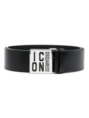 

Logo-engraved buckle leather belt, Dsquared2 Logo-engraved buckle leather belt