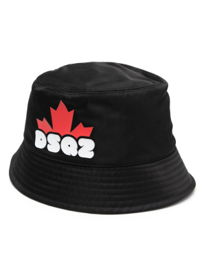 

Logo-patch cotton bucket hat, Dsquared2 Logo-patch cotton bucket hat