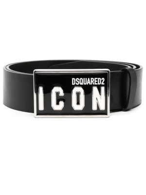 

Logo-buckle leather belt, Dsquared2 Logo-buckle leather belt