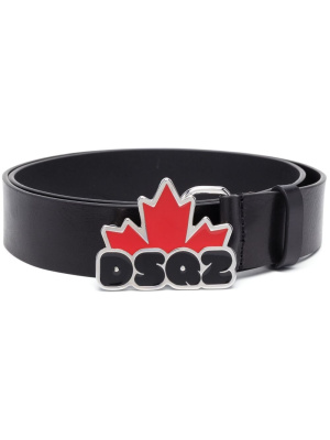 

Logo-plaque calf leather belt, Dsquared2 Logo-plaque calf leather belt