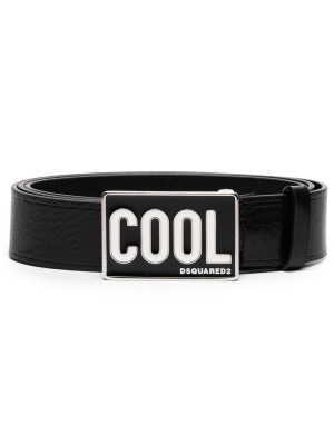 

Cool-plaque leather belt, Dsquared2 Cool-plaque leather belt