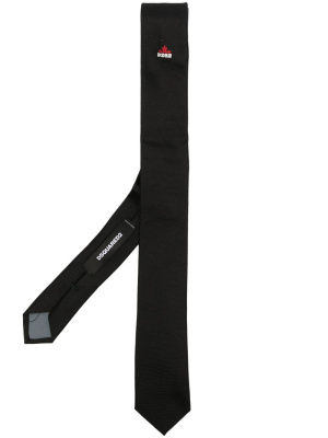 

Logo-embroidered tie, Dsquared2 Logo-embroidered tie