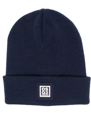 

Logo-patch beanie hat, Dsquared2 Logo-patch beanie hat