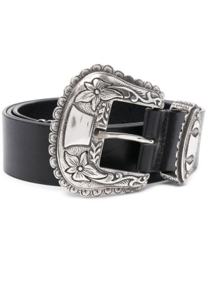 

Engraved-buckle leather belt, Dsquared2 Engraved-buckle leather belt
