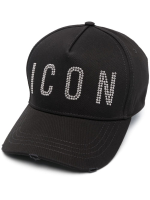 

Studded-logo cotton baseball cap, Dsquared2 Studded-logo cotton baseball cap