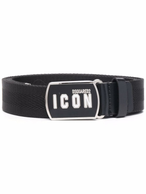 

Logo-patch buckle belt, Dsquared2 Logo-patch buckle belt