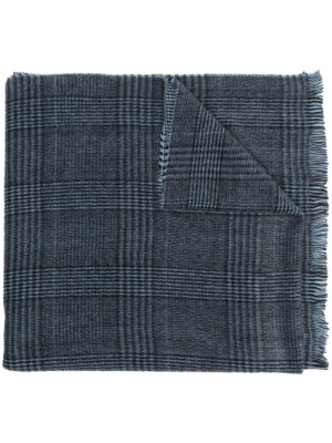 

Plaid-check wool scarf, Emporio Armani Plaid-check wool scarf