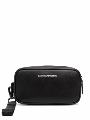 

Recycled leather wash bag, Emporio Armani Recycled leather wash bag
