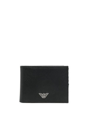 

Logo-plaque bi-fold wallet, Emporio Armani Logo-plaque bi-fold wallet