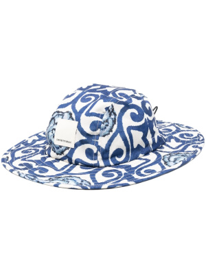 

Printed drawstring sun hat, Emporio Armani Printed drawstring sun hat
