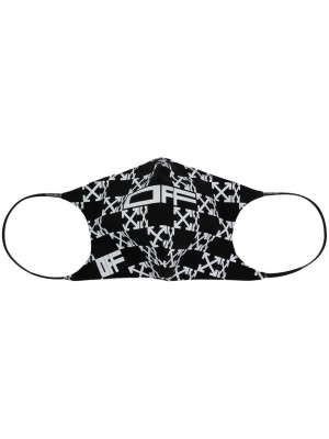 

Arrows monogram-print face mask, Off-White Arrows monogram-print face mask