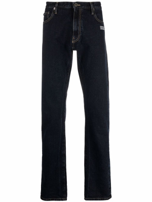 

Slim-fit logo-print denim jeans, Off-White Slim-fit logo-print denim jeans