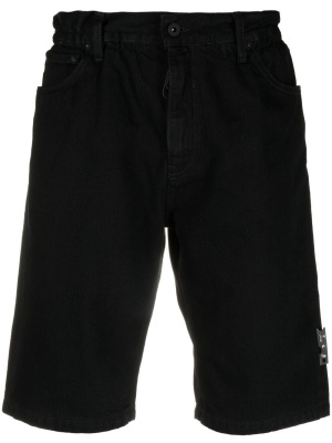 

Logo-belt denim shorts, Off-White Logo-belt denim shorts