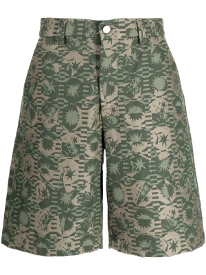 

Abstract-embroidery bermuda shorts, Jacquemus Abstract-embroidery bermuda shorts