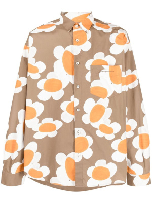 

Ditsy-print long-sleeve shirt, Jacquemus Ditsy-print long-sleeve shirt