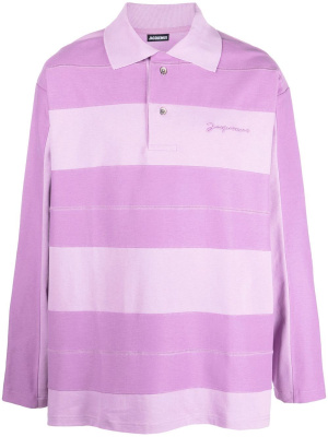 

Stripe-print polo shirt, Jacquemus Stripe-print polo shirt