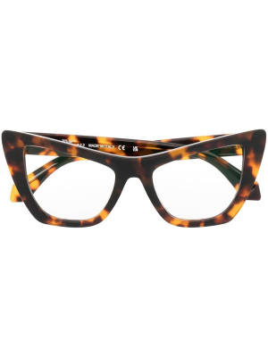 

Tortoiseshell cat-eye glasses, Off-White Tortoiseshell cat-eye glasses