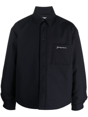 

Embroidered-logo button-fastening jacket, Jacquemus Embroidered-logo button-fastening jacket