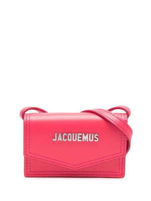 

Logo-lettering messenger bag, Jacquemus Logo-lettering messenger bag