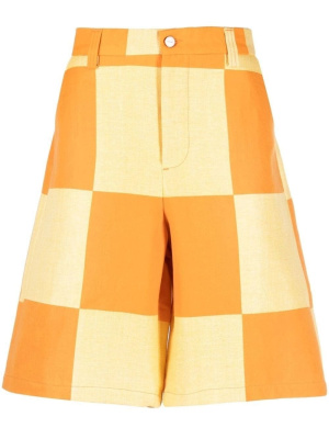 

Checkerboard-print knee-length shorts, Jacquemus Checkerboard-print knee-length shorts