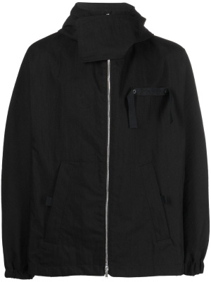 

Embroidered-logo zip-fastening jacket, Jacquemus Embroidered-logo zip-fastening jacket