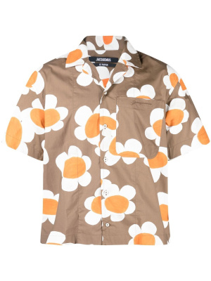 

Floral-print long-sleeve shirt, Jacquemus Floral-print long-sleeve shirt