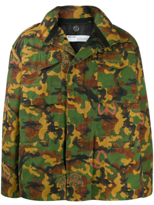 

Camouflage padded field jacket, Off-White Camouflage padded field jacket