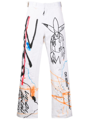 

Futura Alien print trousers, Off-White Futura Alien print trousers