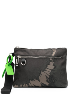 

Logo-print clutch bag, Off-White Logo-print clutch bag