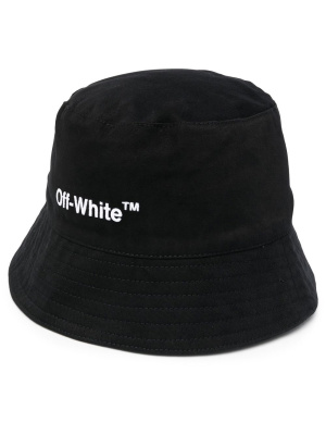 

Helvetica logo-print bucket hat, Off-White Helvetica logo-print bucket hat