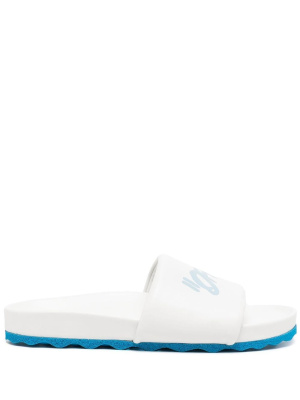 

Quotes-print contrast-sole slides, Off-White Quotes-print contrast-sole slides