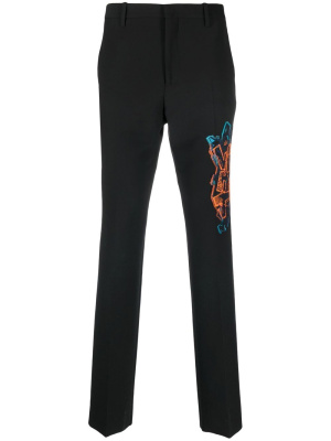 

Graf Coupe' slim-cut trousers, Off-White Graf Coupe' slim-cut trousers