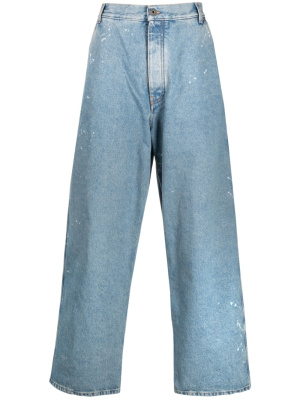 

Paint splatter-effect wide-leg tapered jeans, Off-White Paint splatter-effect wide-leg tapered jeans