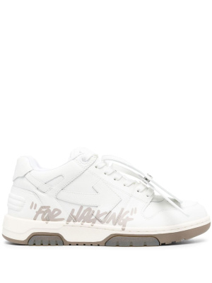 

Slogan-print lace-up sneakers, Off-White Slogan-print lace-up sneakers
