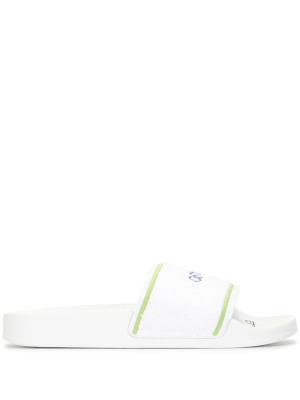 

Logo-print pool slides, Off-White Logo-print pool slides