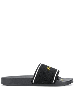 

Logo-print slide sandals, Off-White Logo-print slide sandals