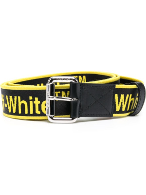 

Logo-jacquard buckled belt, Off-White Logo-jacquard buckled belt