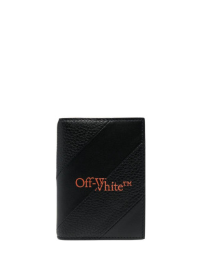 

Diagonal-stripe bi-fold wallet, Off-White Diagonal-stripe bi-fold wallet