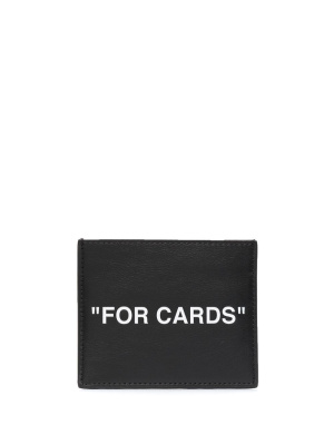 

Slogan-print cardholder, Off-White Slogan-print cardholder