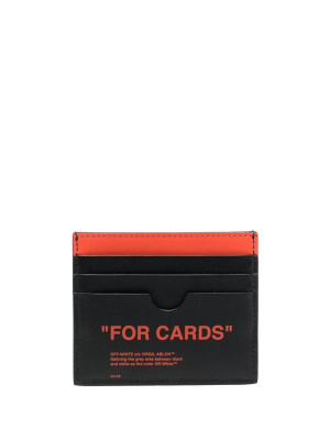 

Slogan-print cardholder, Off-White Slogan-print cardholder