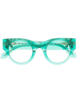 

Round-frame clear-lens glasses, Off-White Round-frame clear-lens glasses